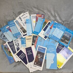 Vintage Road Maps Lot of 40 Westcoast California Travel Directions AAA Atlas
